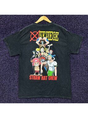 One Piece Straw Hat Pirate Crew T-Shirt Size Large